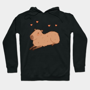 Cute capybara illustration Hoodie